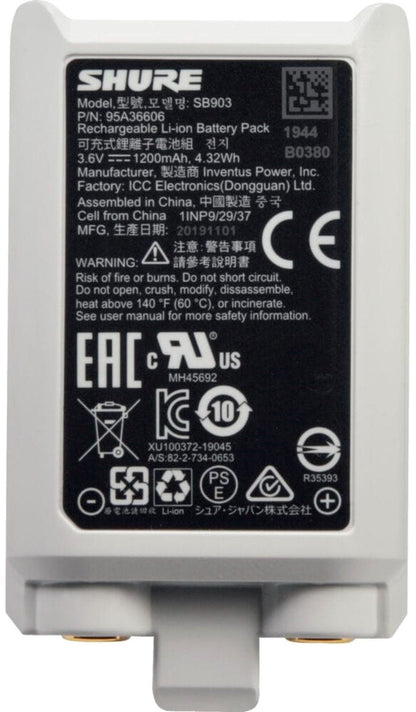 Shure SB903 Lithium-Ion Battery for SLX-D