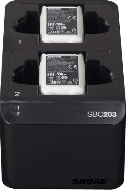Shure SBC203 Dual Docking Station for SLX-D Transmitters and SB903 Battery