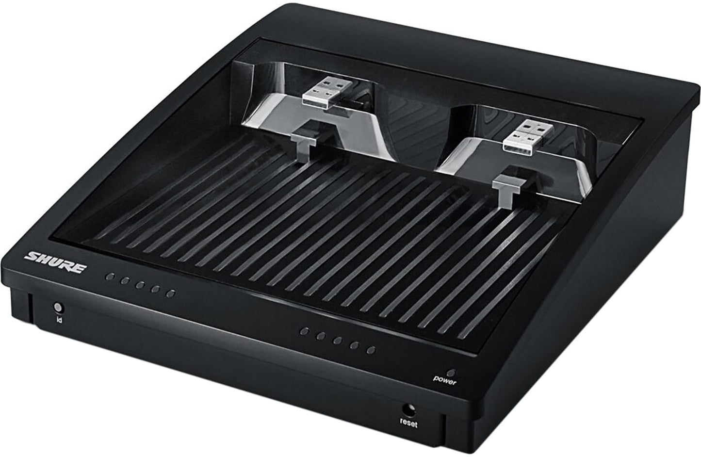 Shure SBC250 2-Bay Networked Charging Station for ULXD6 or ULXD8 Transmitters