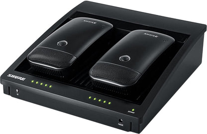 Shure SBC250 2-Bay Networked Charging Station for ULXD6 or ULXD8 Transmitters