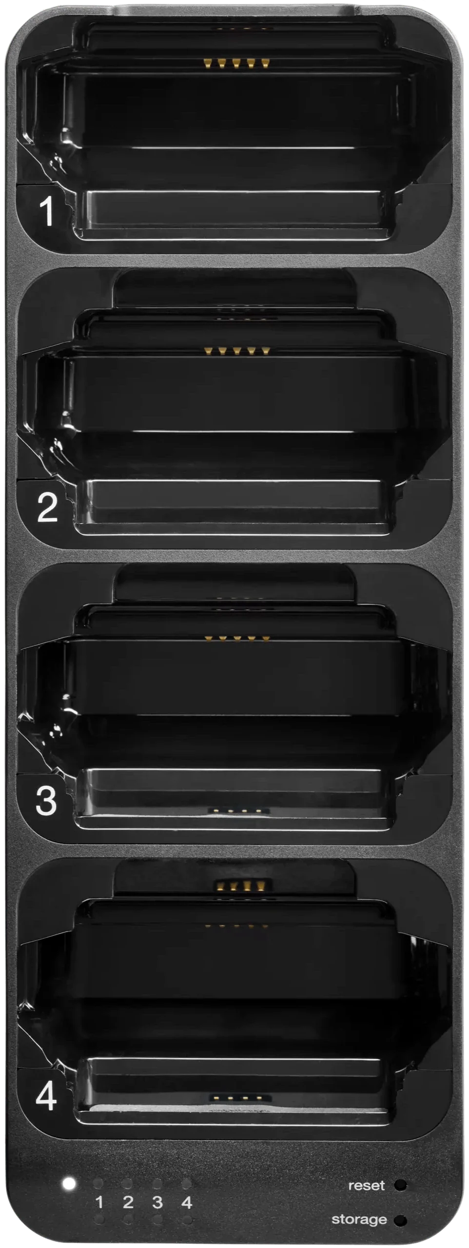 Shure SBC441US 4-Bay Docking Charger for ADXR Bodypack Receiver and SB910 Batteries (Power Supply Included)