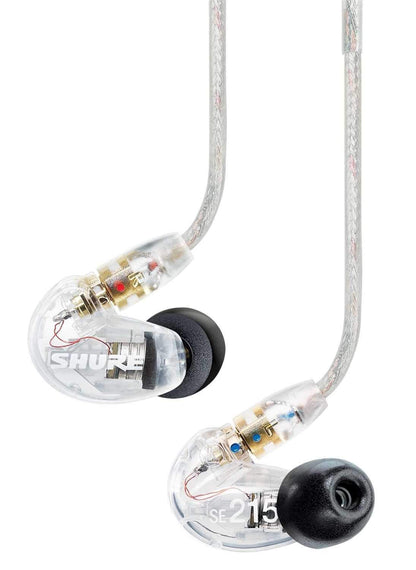 Shure SE215CL Sound Isolating Full Range Earphones (Clear)