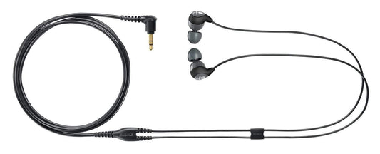Shure SE112 gray sound isolating earphones with dynamic MicroDriver, main product view
