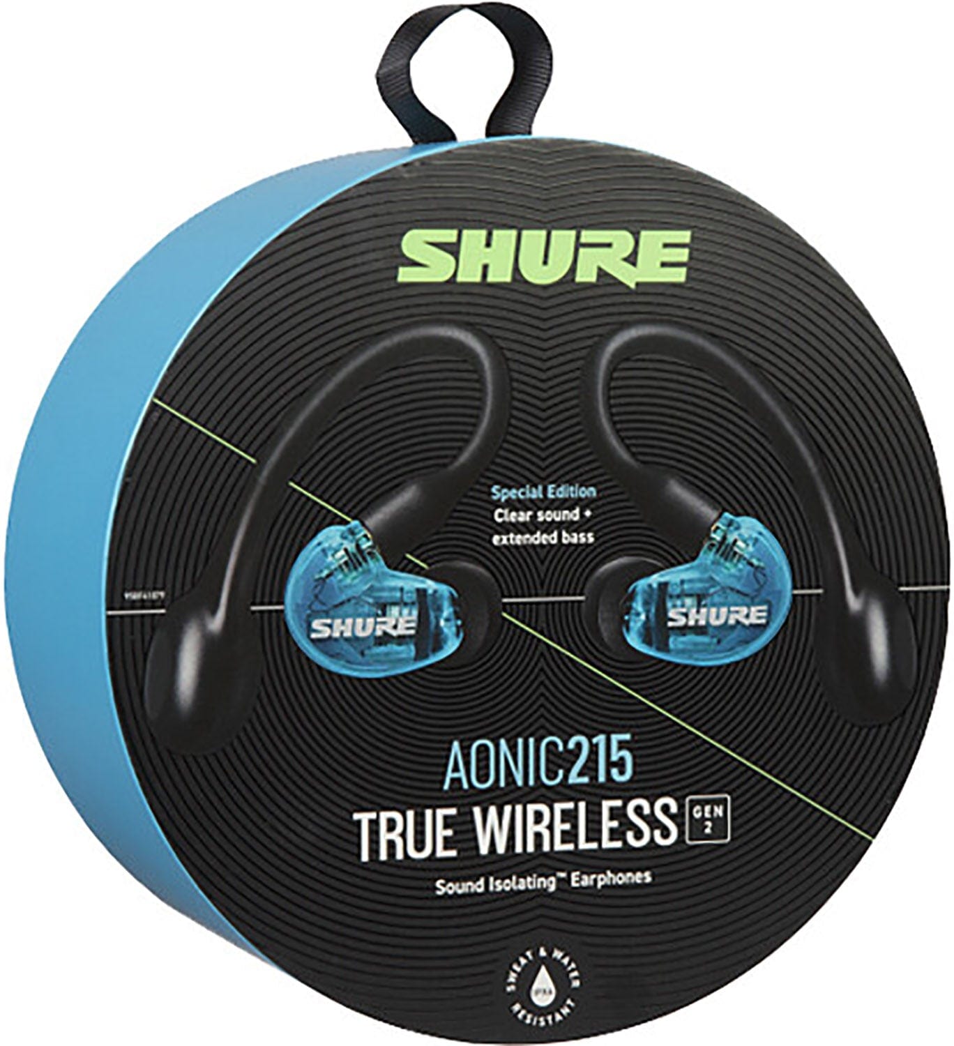 Shure SE21DYBL+TW2 AONIC 215 GEN 2 True Wireless Sound Isolating Earphones - Blue