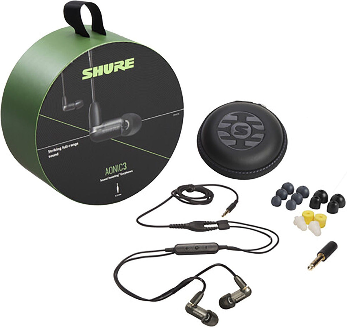 Shure AONIC 3 black wired sound isolating earphones, additional product photo 2