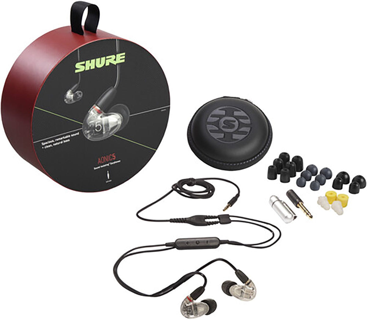 Shure SE53BACL+UNI AONIC 5 clear earphones, additional product photo 2