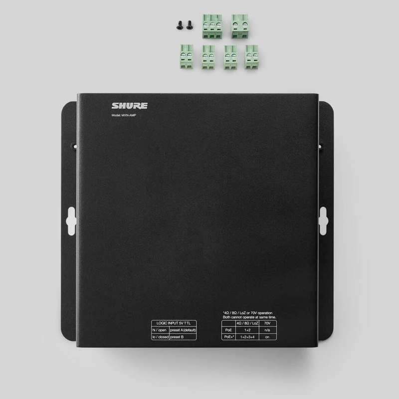 Shure MXN-AMP with included block connectors and screws