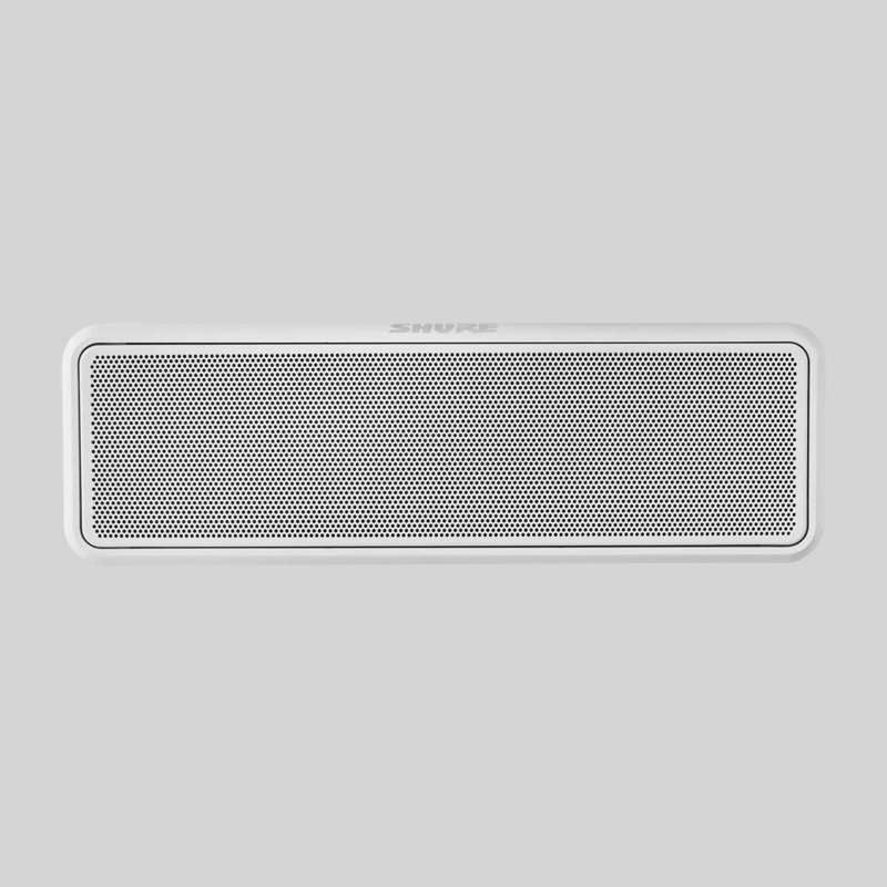 Shure MXP-3 white wall mount passive loudspeaker front grille