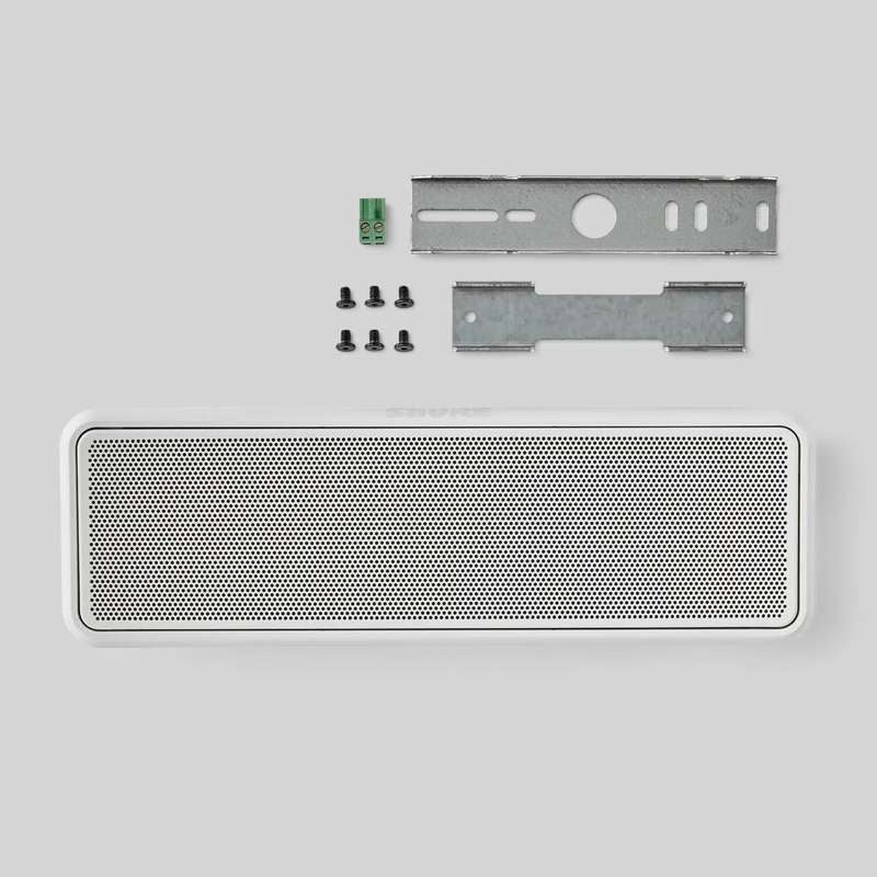 Shure MXP-3 loudspeaker with included wall and speaker brackets
