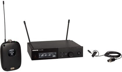 Shure SLXD14 Wireless System with SLXD1 Bodypack Transmitter and DL4 Lavalier Microphone - J52 Band
