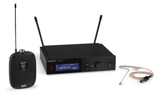 Shure SLXD14+/153T G57 digital wireless headset system with SLXD4+ receiver and MX153 earset