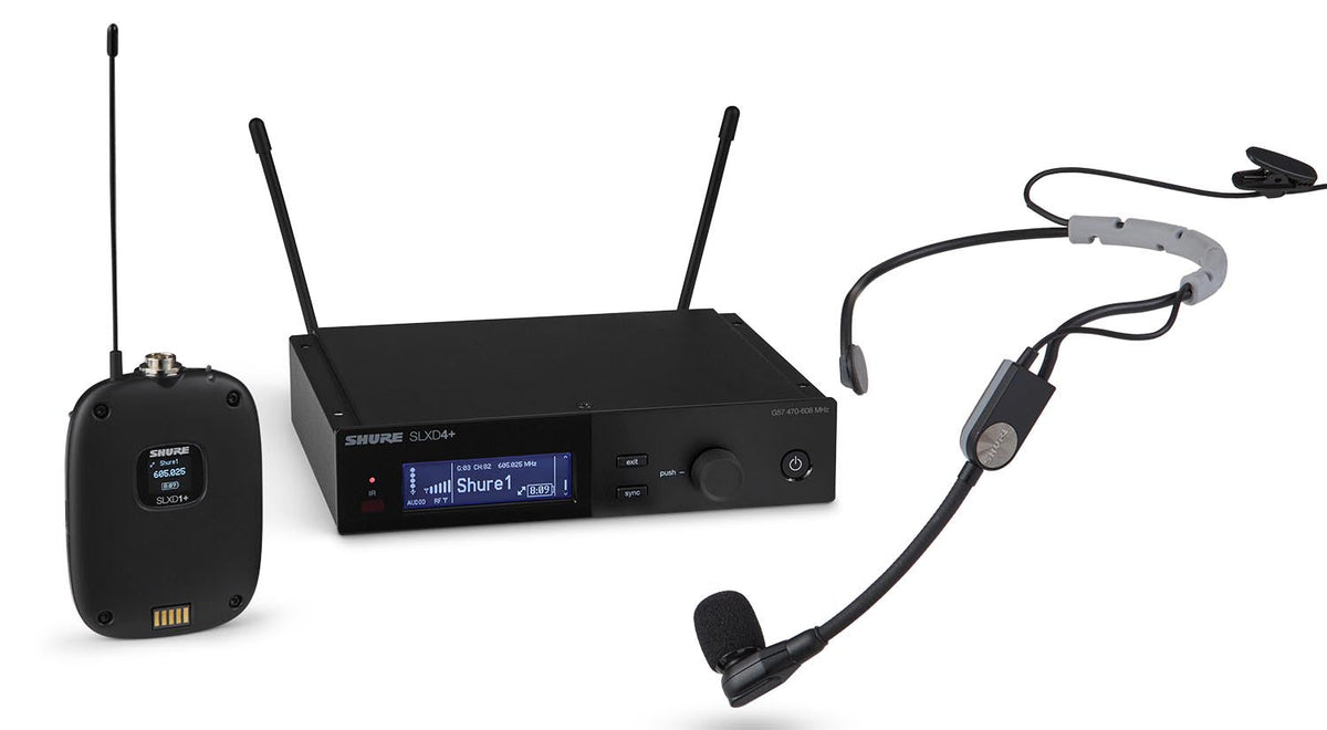 Shure SLXD14+/SM35 G57 digital wireless headset system with SLXD4+ receiver and SM35 headset microphone