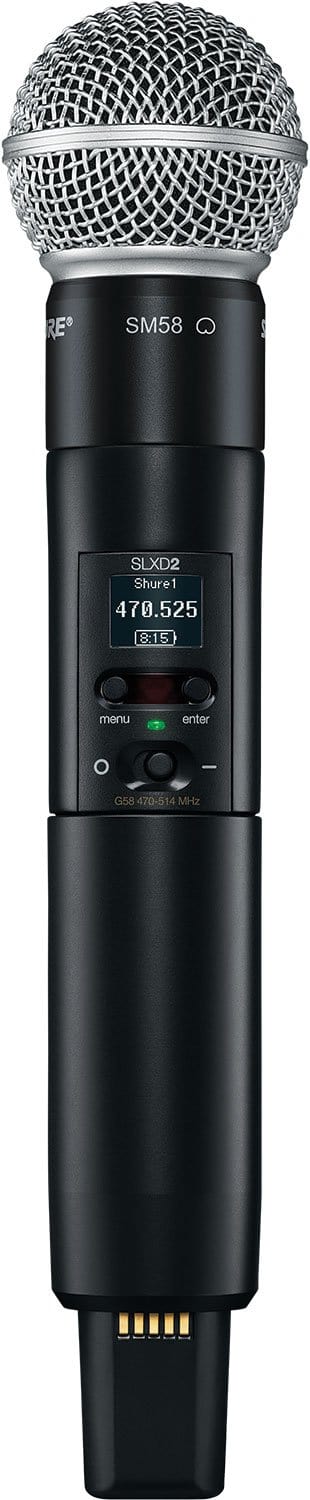Shure SLXD24D/SM58 J52 Dual Wireless System with SM58 Microphone Capsule - J52 Band