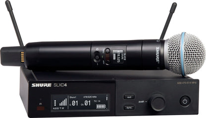 Shure SLXD24/B58 J52 Wireless Vocal System with BETA 58 Microphone Capsule - J52 Band