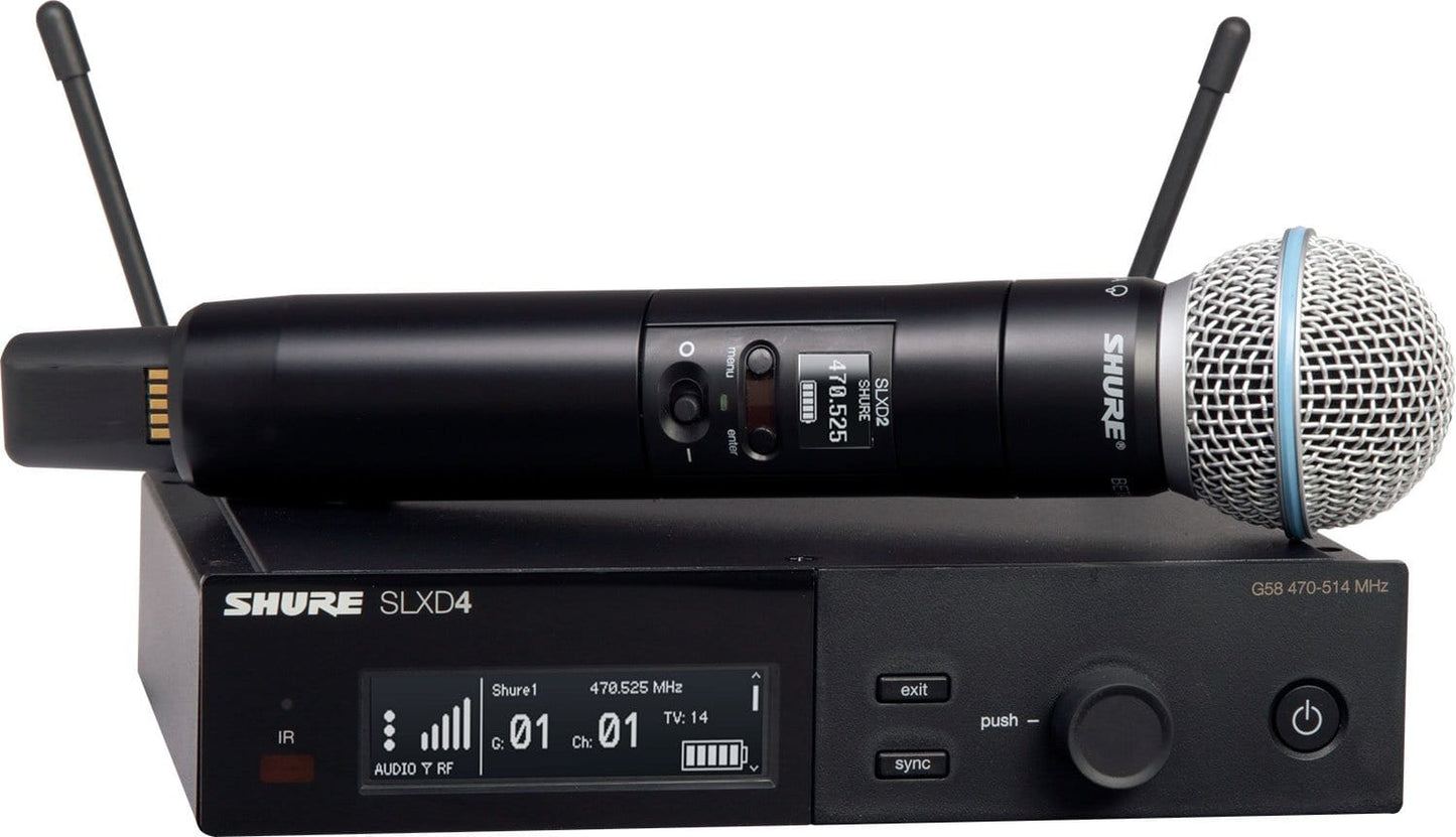 Shure SLXD24/B58 H55 Wireless Vocal System with BETA 58 Microphone Capsule - H55 Band