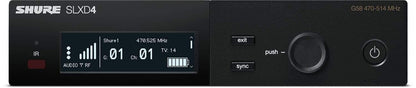 Shure SLXD4 Digital Wireless Receiver - G58 Band