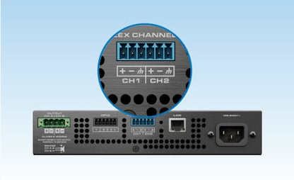 Q-SYS SPA-Qf: 60x4 Four-Channel Network Amplifier, view 2