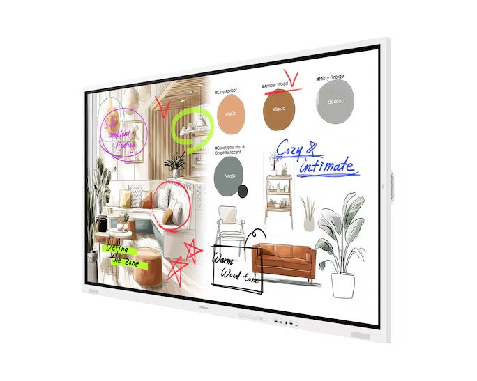 Samsung Flip Pro WMFX 75 inch interactive display angle view
