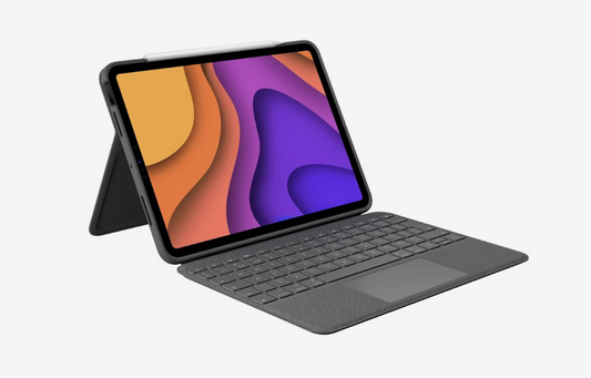 Logitech Combo Touch: iPad Air 4th/5th Gen Keyboard Case with Trackpad in Grey (UK Layout)