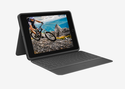 Logitech Rugged Folio keyboard case for iPad 7th 8th Gen product view one