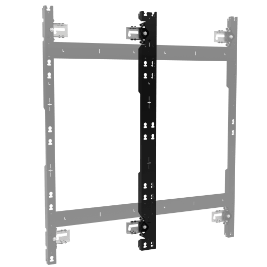 Chief TILD1X4LG2-M TiLED Middle dvLED Wall Mount for LG LSCB Ultra Slim, 4 Displays Tall, view 2