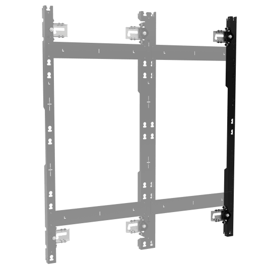 Chief TILD1X4LG2-R TiLED Right dvLED Wall Mount for LG LSCB Ultra Slim, 4 Displays Tall, view 2