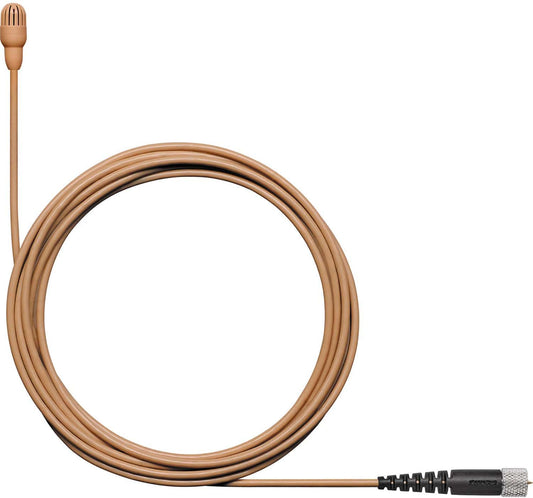 Shure TL47C/O-MDOT-A cocoa TwinPlex omnidirectional lavalier microphone with MicroDot connector, main product view