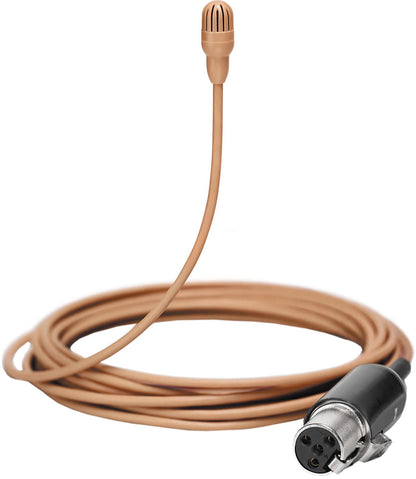 Shure TL47C/O-MTQG-A TwinPlex Omnidirectional Lavalier Microphone - MTQG with Accessories - Cocoa