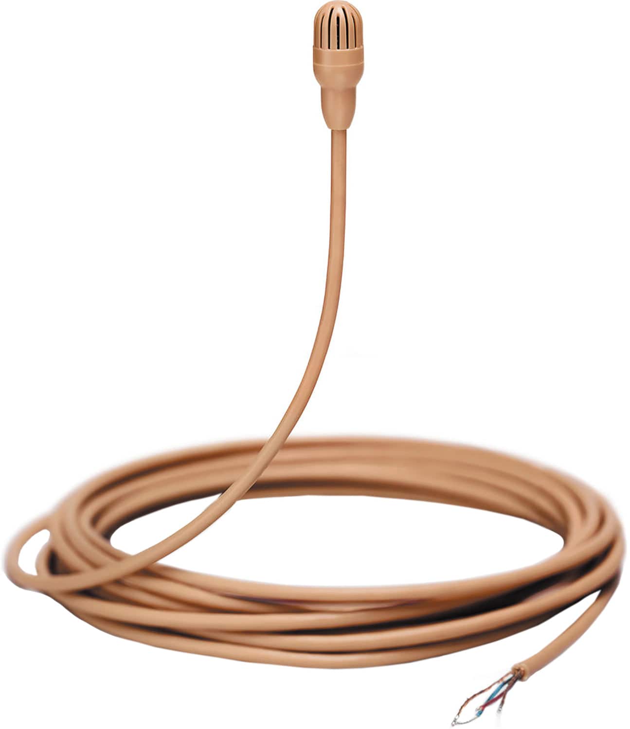 Shure TL47C/O-NC-A TwinPlex Omnidirectional Lavalier Microphone - Bare Wire with Accessories - Cocoa