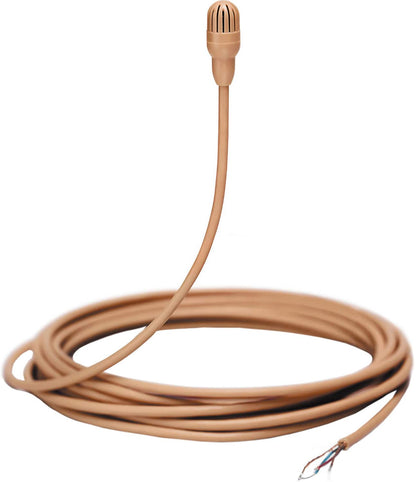 Shure TL47C/O-NC-A TwinPlex Omnidirectional Lavalier Microphone - Bare Wire with Accessories - Cocoa