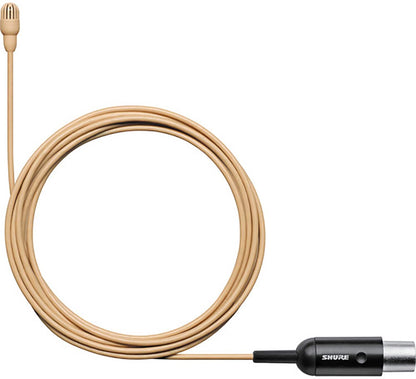 Shure TL47T/O-MTQG TwinPlex Subminiature Omnidirectional Lavalier Microphone with MTQG Plug - Tan