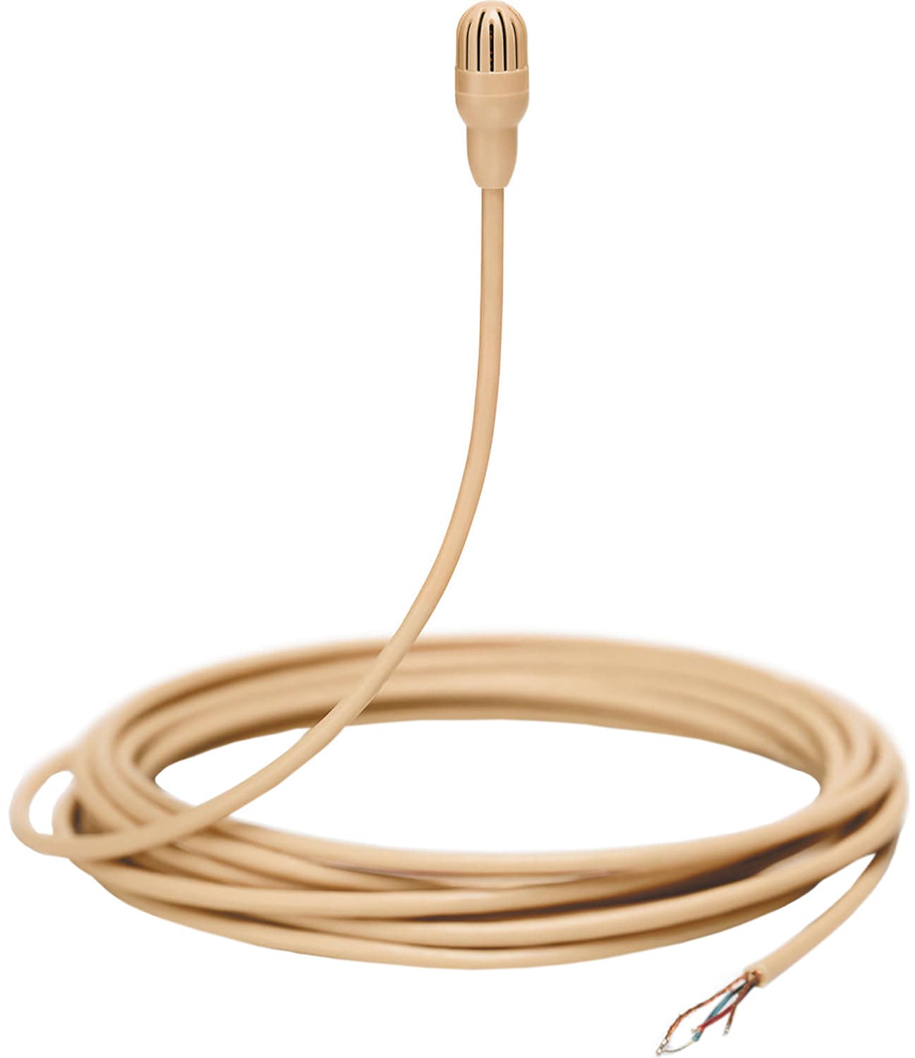 Shure TL47T/O-NC-A TwinPlex Omnidirectional Lavalier Microphone - Bare Wire with Accessories - Tan