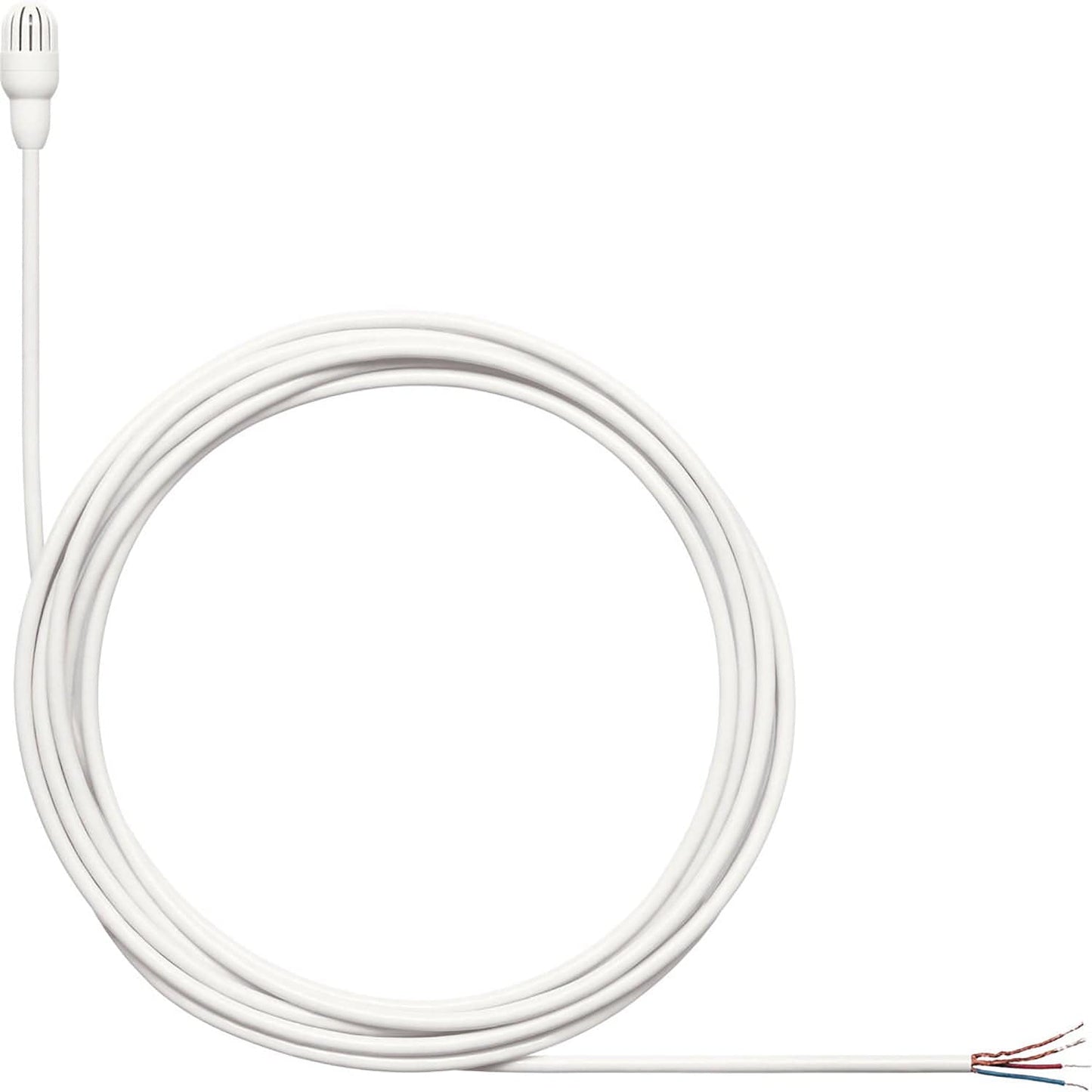 Shure TL47W/O-NC-A TwinPlex Omnidirectional Lavalier Microphone - Bare Wire with Accessories - White