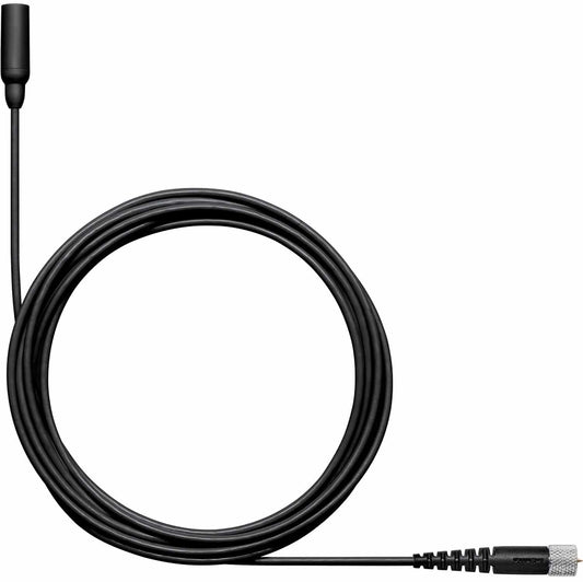Shure TL48B/O-MDOT-A black TwinPlex omnidirectional lavalier microphone with MicroDot connector, main product view