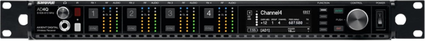 Shure AD4Q AD4Q Four-Channel Digital Wireless Receiver