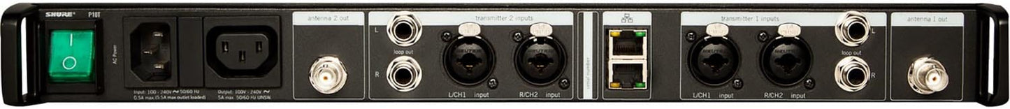 Shure P10T H22 (518-584Mhz) Dual Channel Wireless Transmitter Used Package