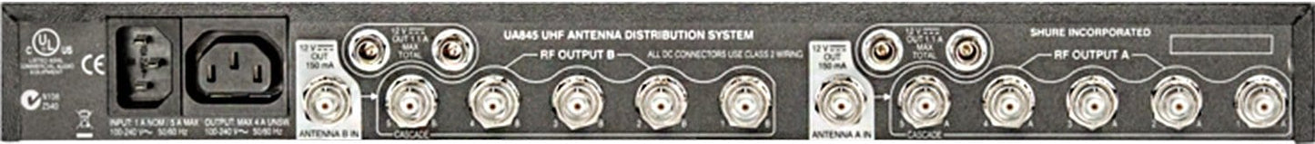 Shure UA845 Wideband UHF 5-Way Antenna & Power Distribution System