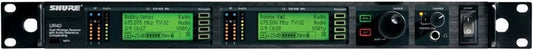 Shure UR4D H4 UHF-R dual channel diversity wireless receiver