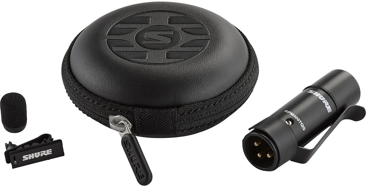 Shure UL4B/C-XLR-A black UniPlex lavalier microphone, additional product photo 2