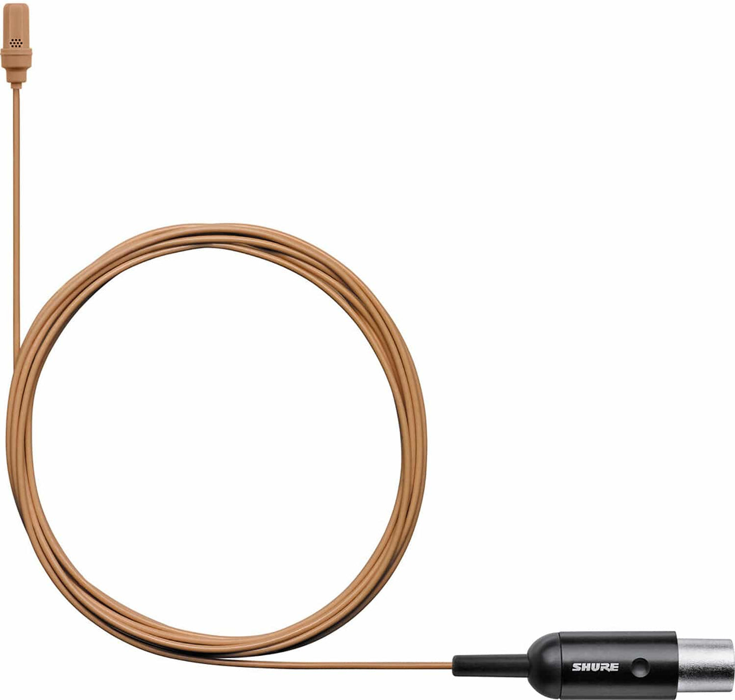 Shure UL4T/C-MTQG-A UniPlex Cardioid Subminiature Lavalier Microphone with MTQG Connector - Tan