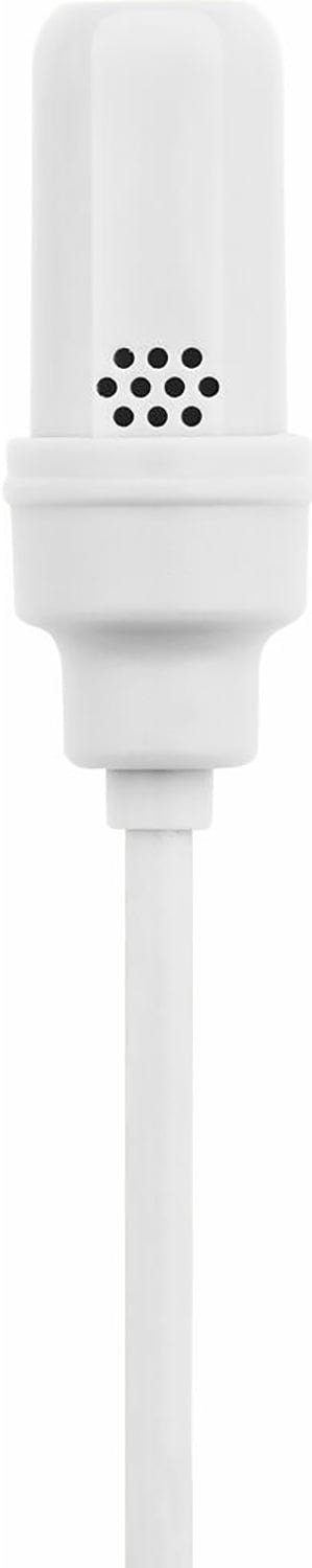 Shure UL4W/C-LM3-A white cardioid subminiature lavalier microphone with LEMO connector, main product view