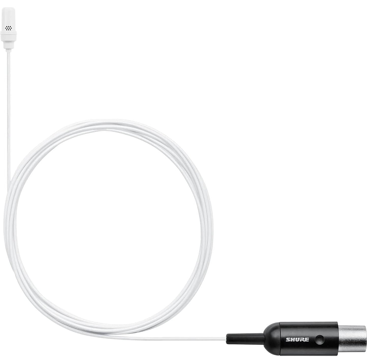 Shure UL4W/C-MTQG-A UniPlex Cardioid Subminiature Lavalier Microphone with MTQG Connector - White