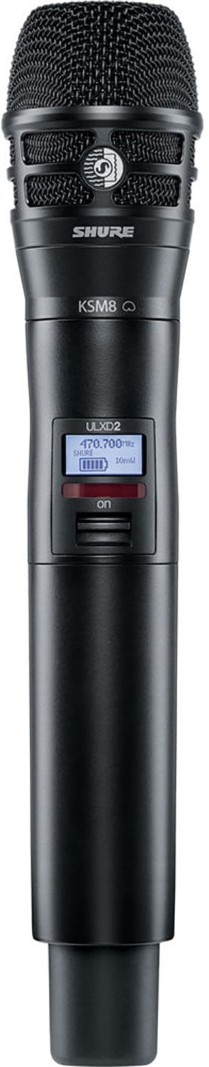 Shure ULXD2/K8B-X52 digital handheld transmitter with black KSM8 Dualdyne capsule