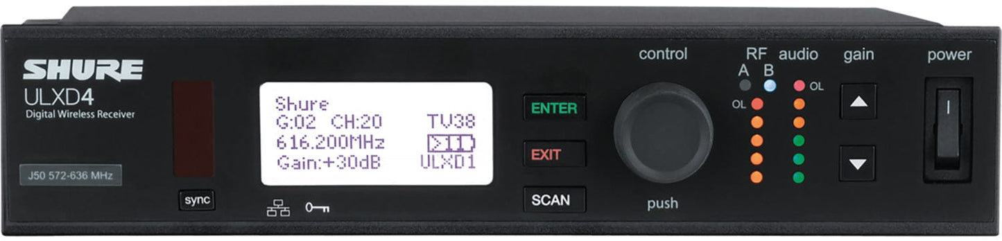 Shure ULXD4 Wireless Receiver
