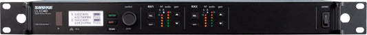 Shure ULXD4D-H50 dual ULX-D digital wireless receiver front panel