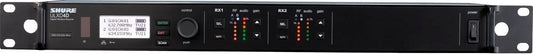 Shure ULXD4D-GV-G50 government executive dual-channel receiver front panel
