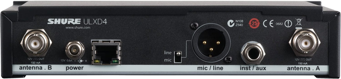 Shure ULXD4-GV Digital Wireless Receiver - G50 Band