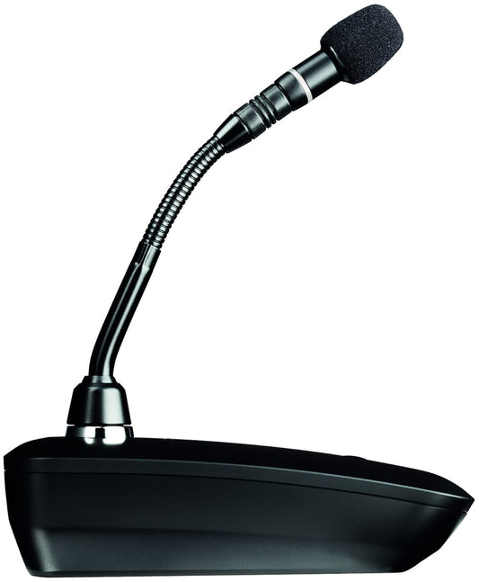 Shure ULXD8-H50 wireless gooseneck base transmitter top view