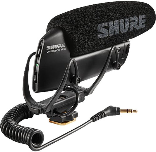 Shure VP83 LensHopper camera-mount shotgun microphone, main product view