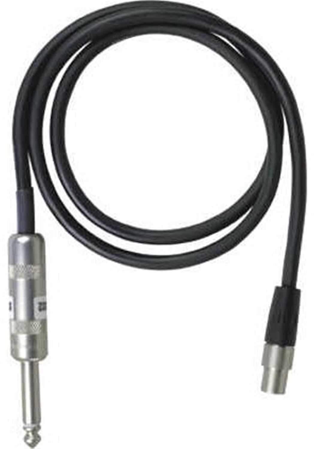 Shure WA302 instrument cable with 1/4 inch plug and TA4F connector